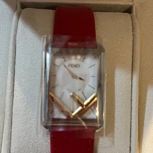 Red (NEW) Fendi watch